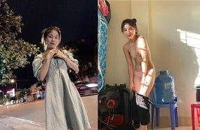 Dieu Linh, сексуальная со своим парнем, наслаждается любовью